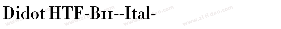 Didot HTF-B11--Ital字体转换